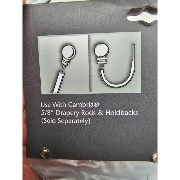 Cambria Finials 5/8" Matte Brown. - Picture 5 of 5